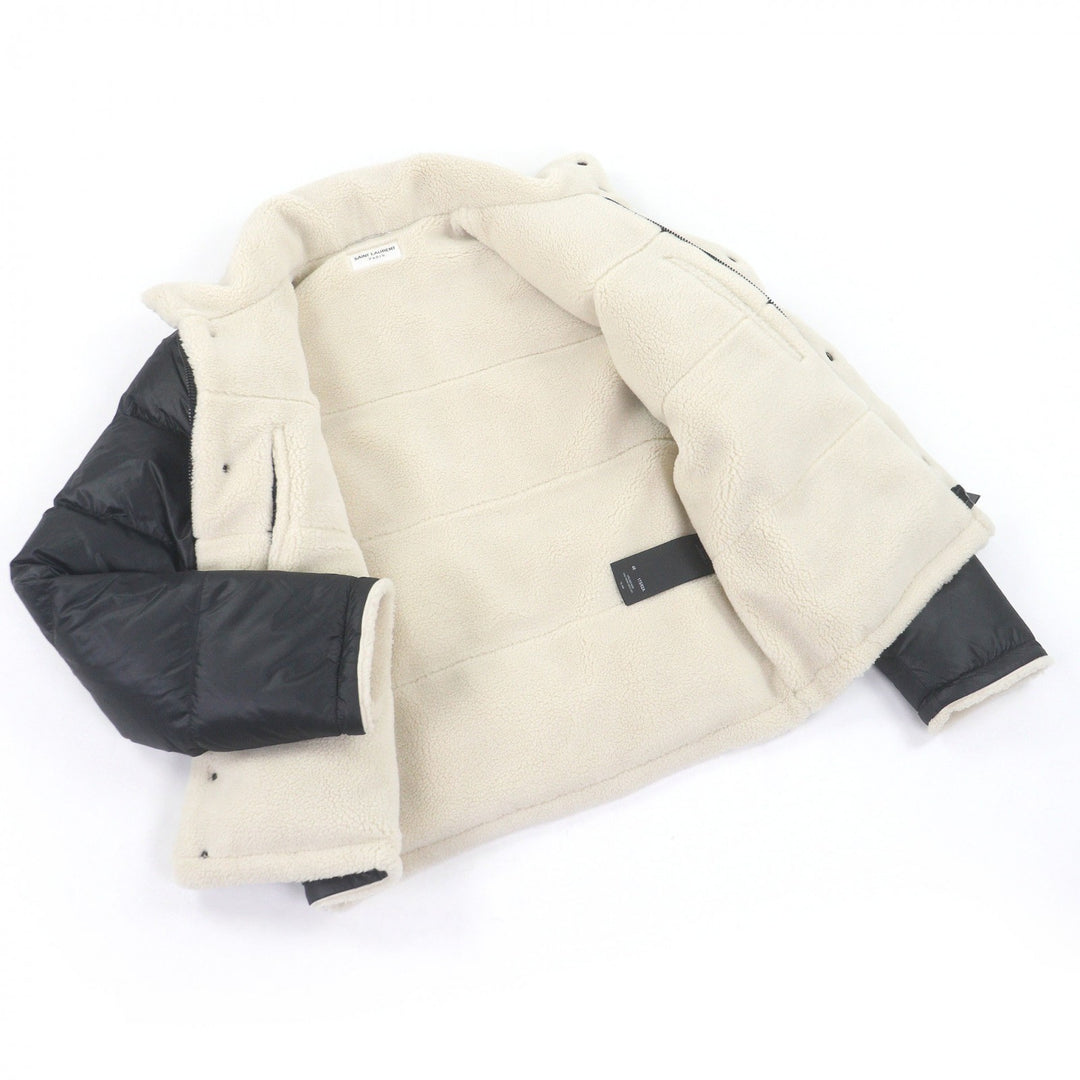 Excellent SAINT LAURENT PARIS Down jacket Shearling fleece lining