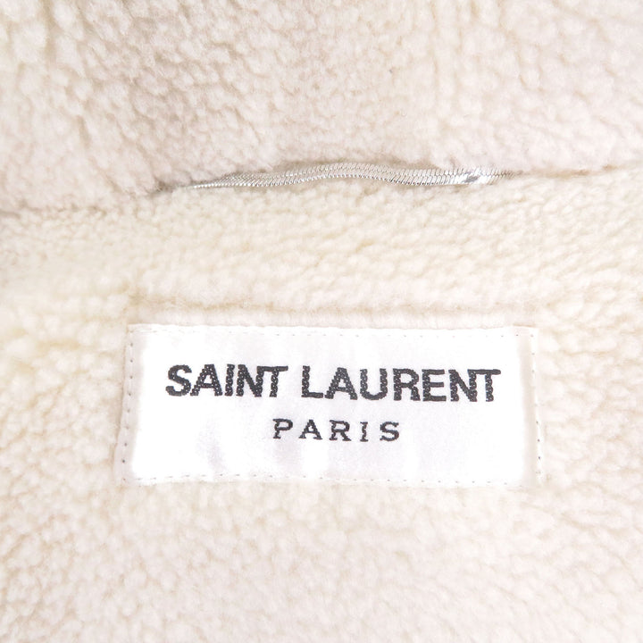 Excellent SAINT LAURENT PARIS Down jacket Shearling fleece lining