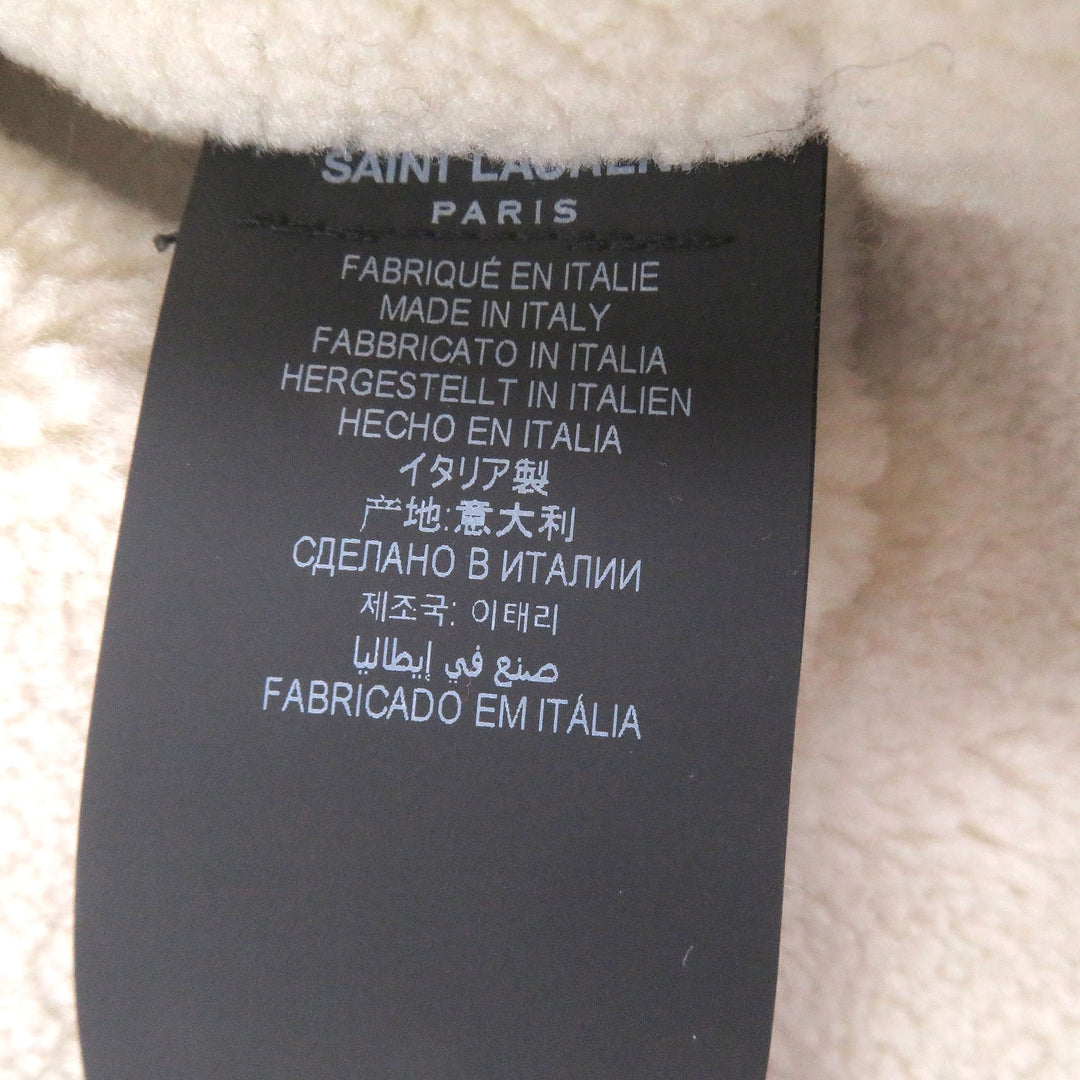 Excellent SAINT LAURENT PARIS Down jacket Shearling fleece lining