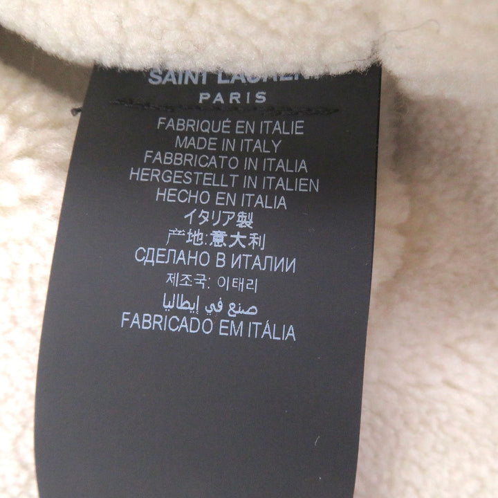 Excellent SAINT LAURENT PARIS Down jacket Shearling fleece lining