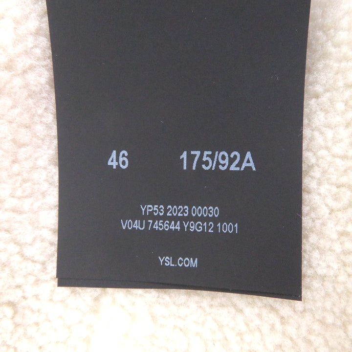 Excellent SAINT LAURENT PARIS Down jacket Shearling fleece lining