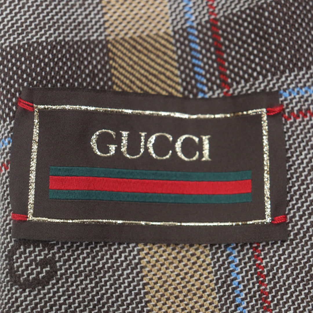 Excellent GUCCI two-piece set Brown wool mens 46/48 675837/680704