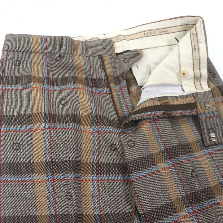 Excellent GUCCI two-piece set Brown wool mens 46/48 675837/680704