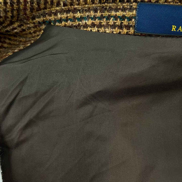 Great Polo by Ralph Lauren tailored jacket Tweed Single Brown wool mens IT 38