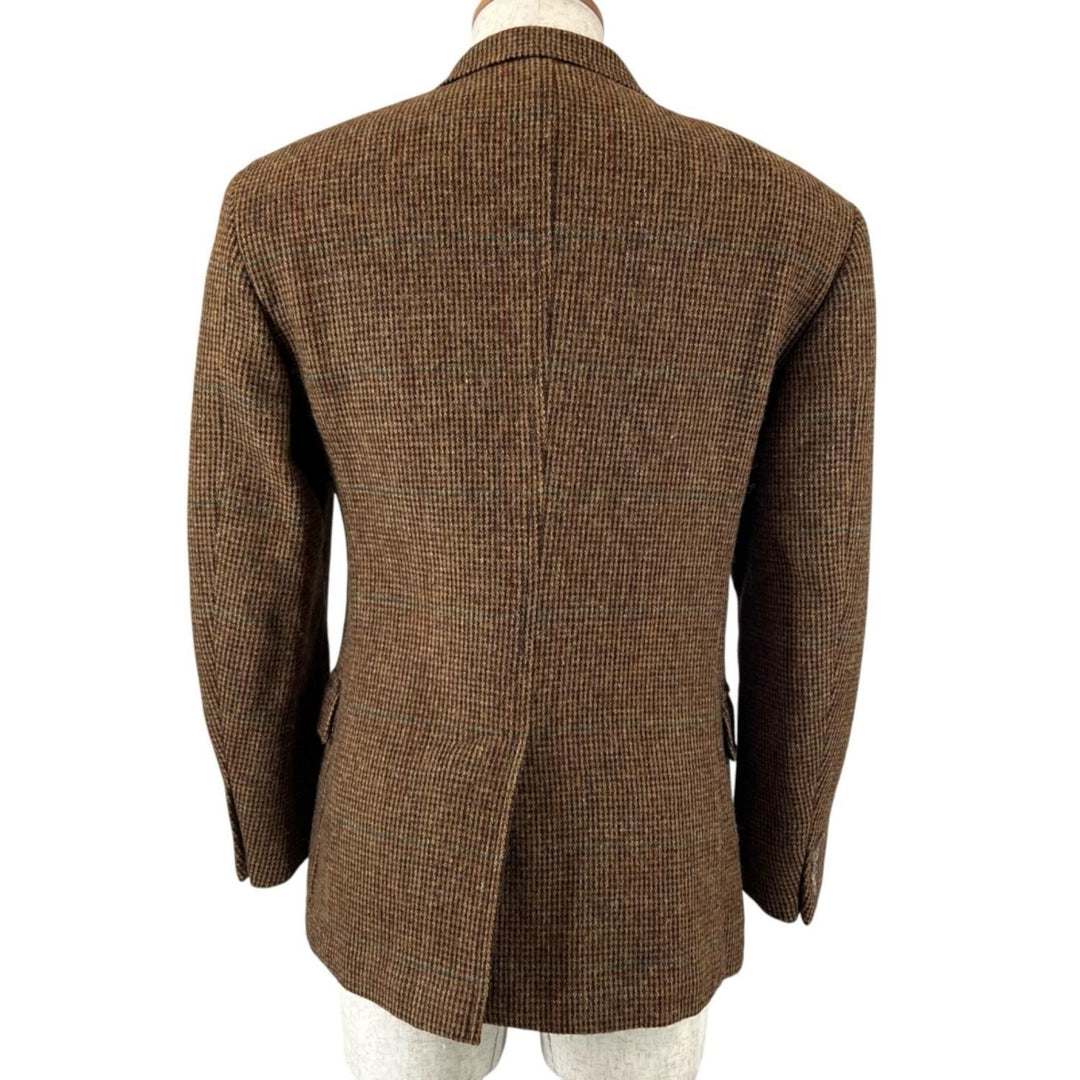 Great Polo by Ralph Lauren tailored jacket Tweed Single Brown wool mens IT 38