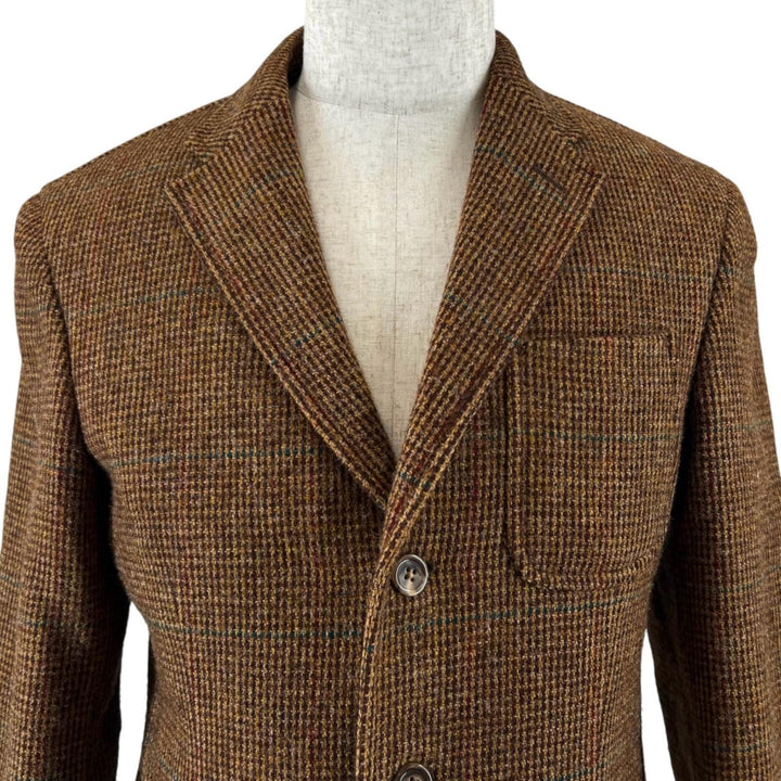 Great Polo by Ralph Lauren tailored jacket Tweed Single Brown wool mens IT 38