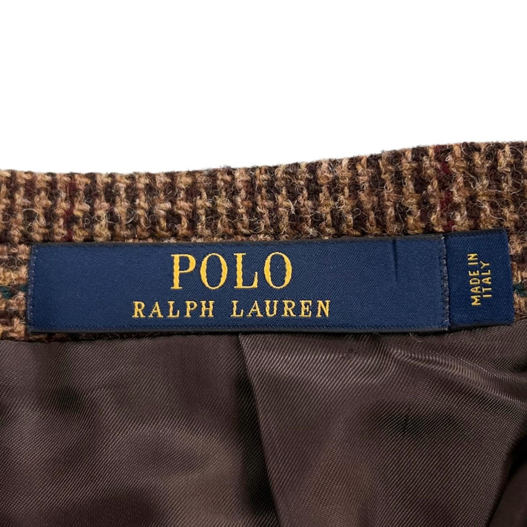 Great Polo by Ralph Lauren tailored jacket Tweed Single Brown wool mens IT 38