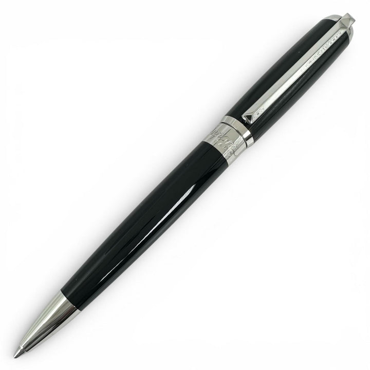Excellent Dupont Ballpoint pen Elysee Twist-type logo engraving black 417674