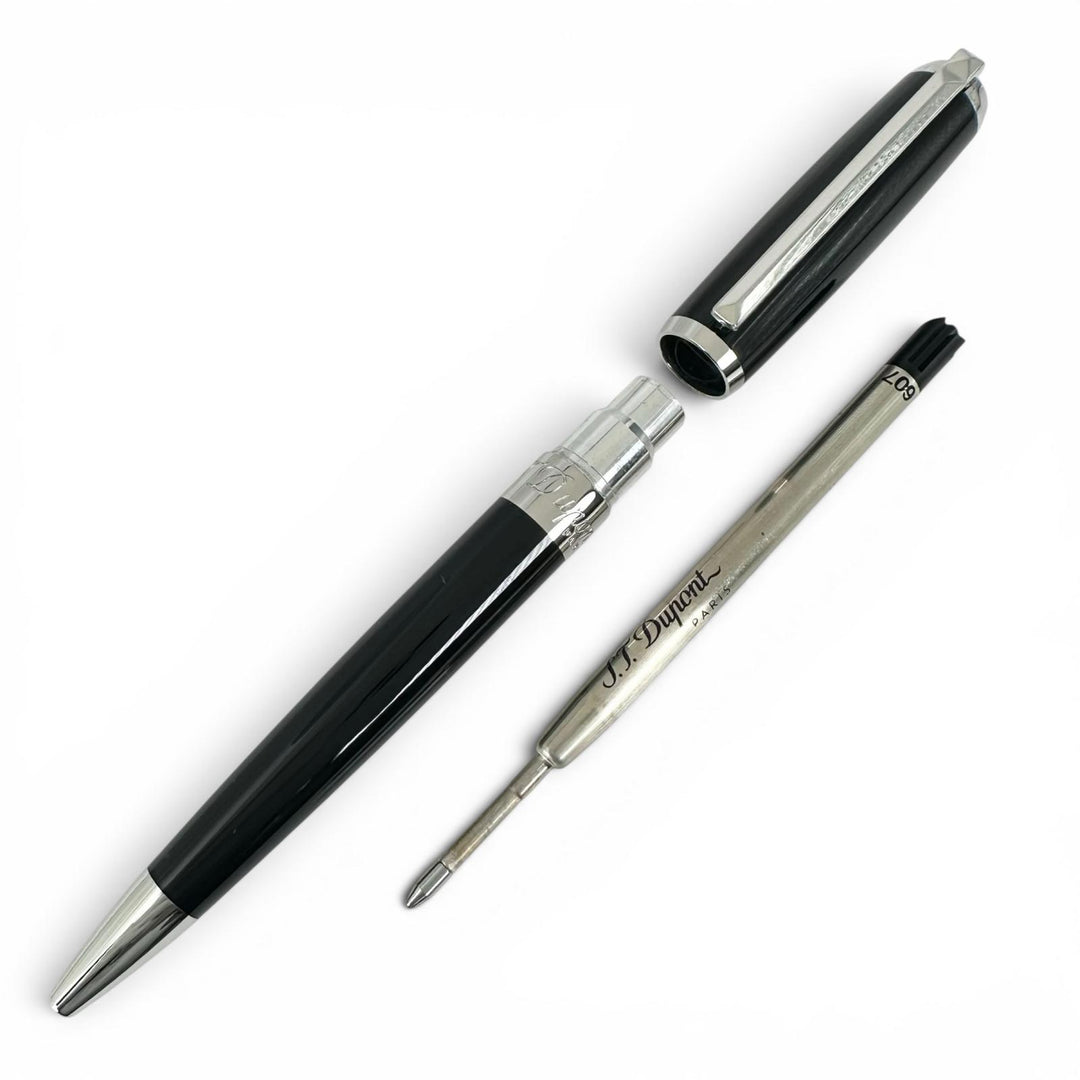 Excellent Dupont Ballpoint pen Elysee Twist-type logo engraving black 417674