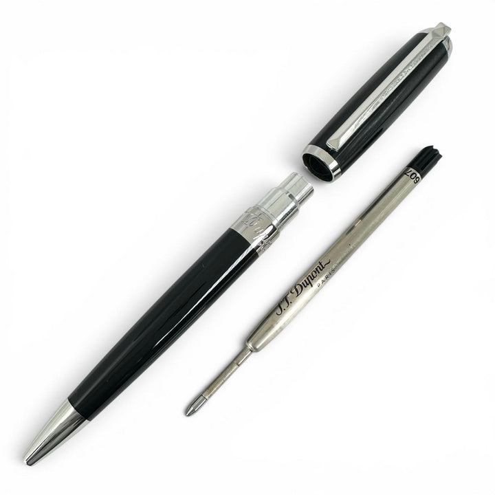 Excellent Dupont Ballpoint pen Elysee Twist-type logo engraving black 417674