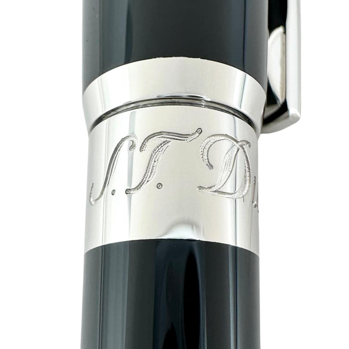 Excellent Dupont Ballpoint pen Elysee Twist-type logo engraving black 417674