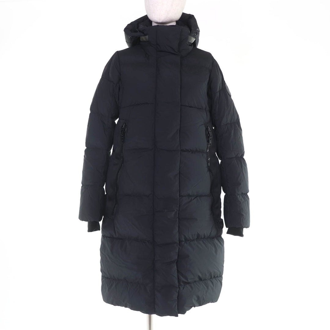 Pristine CANADA GOOSE down coat Byward Parka Logo patch and hood black XS 2610LB