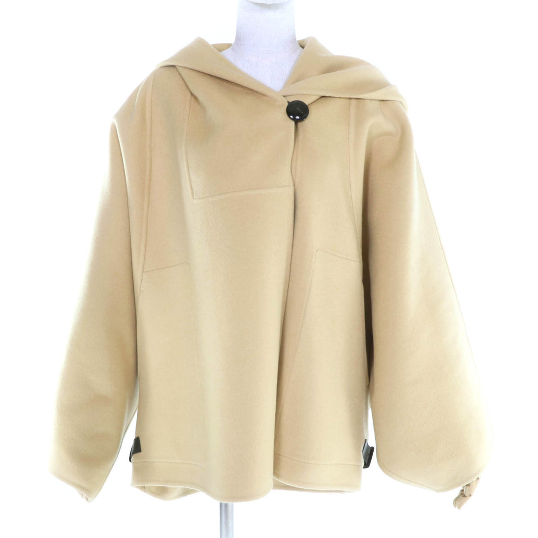 Excellent HERMES Jacket beige cashmere Women 38 5H0193DP