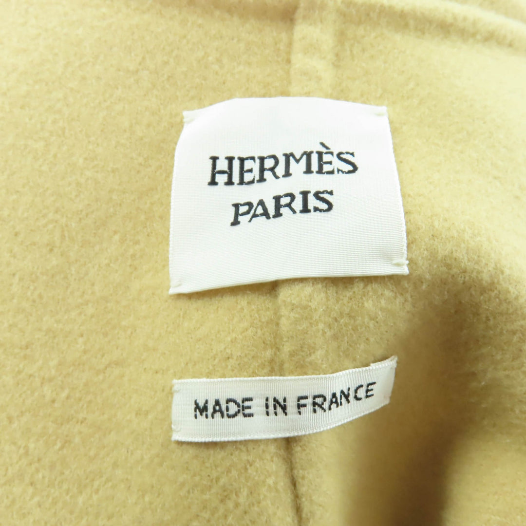 Excellent HERMES Jacket beige cashmere Women 38 5H0193DP