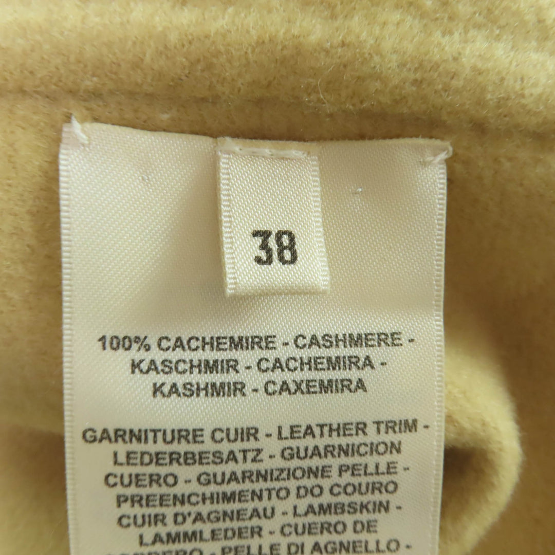 Excellent HERMES Jacket beige cashmere Women 38 5H0193DP