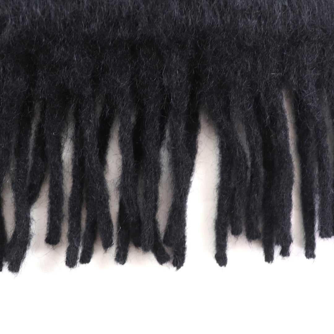 Excellent LOEWE Scarf black mohair Women F811257X01