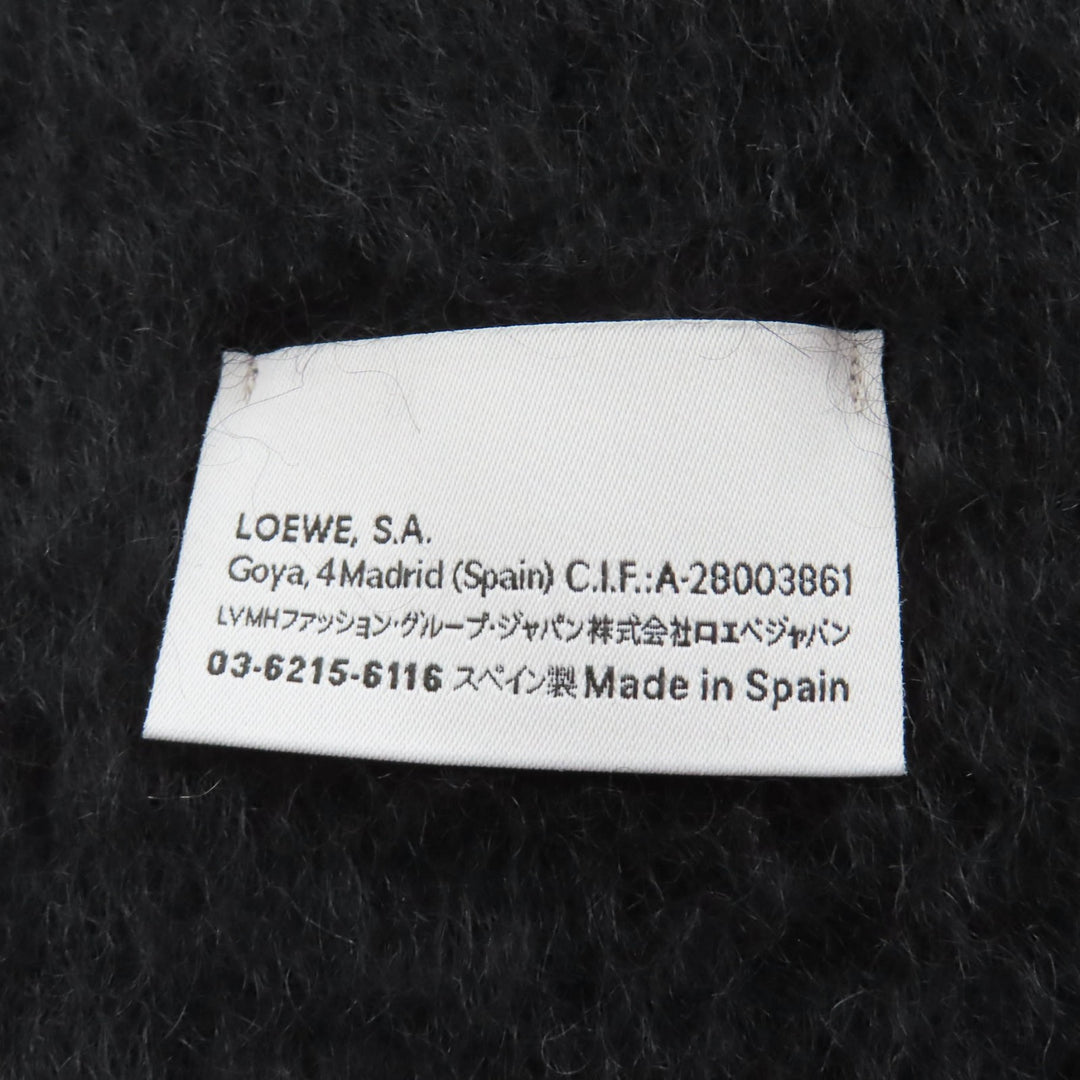 Excellent LOEWE Scarf black mohair Women F811257X01