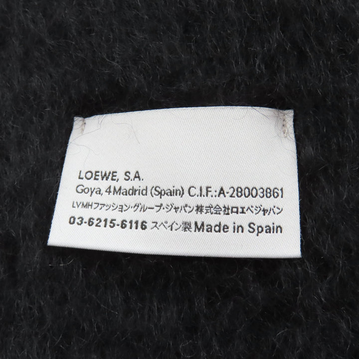 Excellent LOEWE Scarf black mohair Women F811257X01