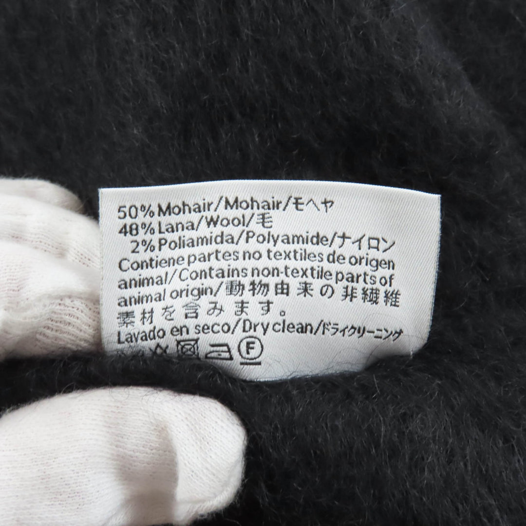 Excellent LOEWE Scarf black mohair Women F811257X01