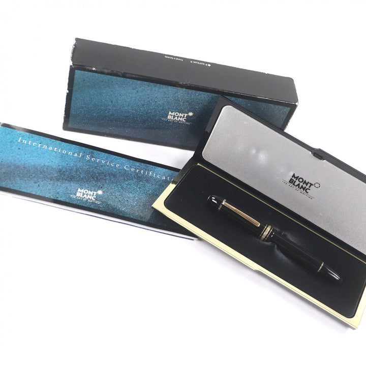 Excellent MONTBLANC fountain pen Meisterstück 149 Cap type black 14K mens
