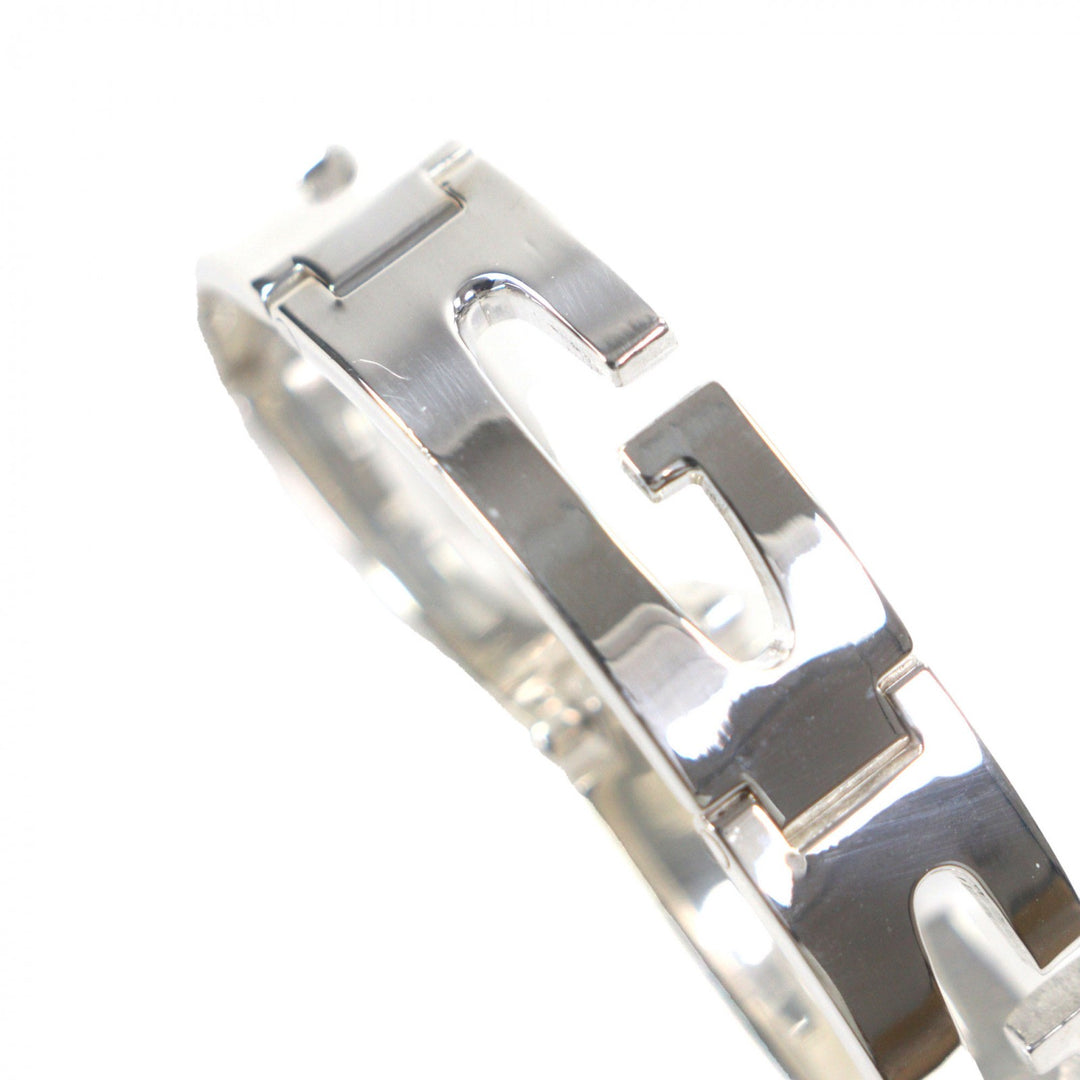 Great GUCCI bracelet Tom Ford 1990s-2000s G Logo Small 7.1"" Silver 925 mens