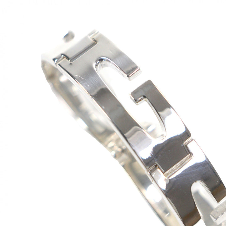 Great GUCCI bracelet Tom Ford 1990s-2000s G Logo Small 7.1"" Silver 925 mens