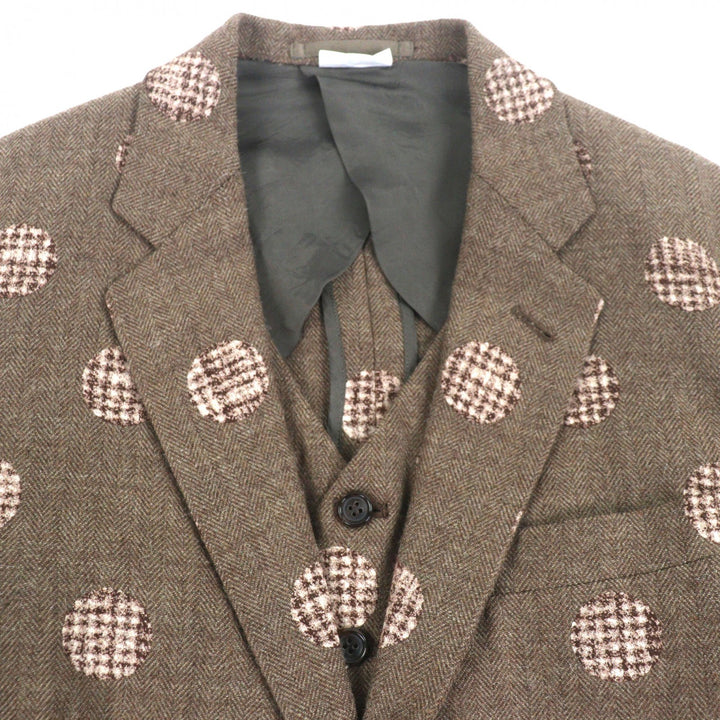 Pristine COMME des GARCONS HOMME PLUS Chester coat Brown wool mens XS PF-J031