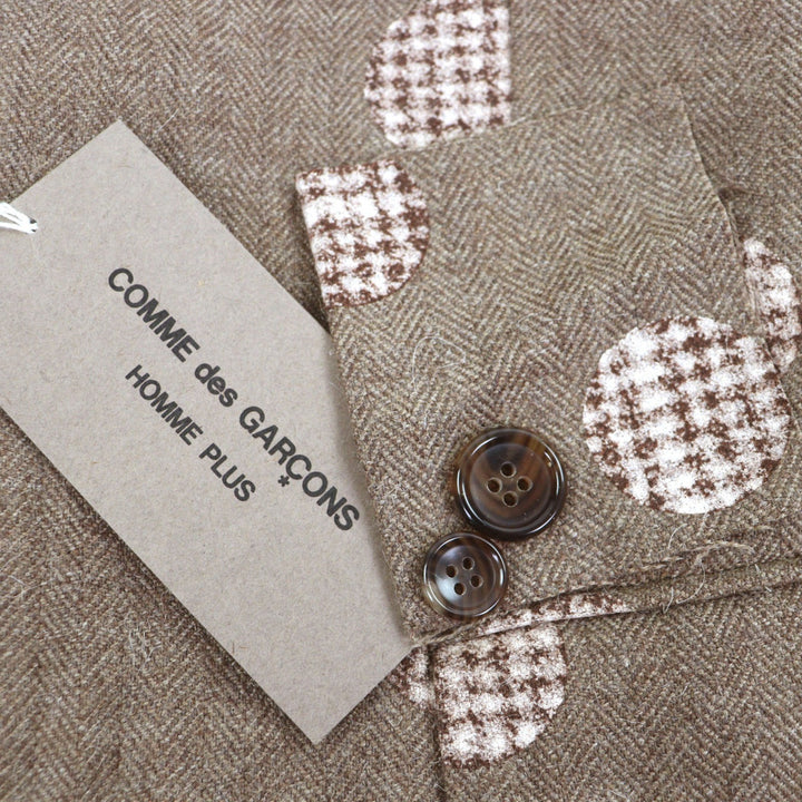 Pristine COMME des GARCONS HOMME PLUS Chester coat Brown wool mens XS PF-J031