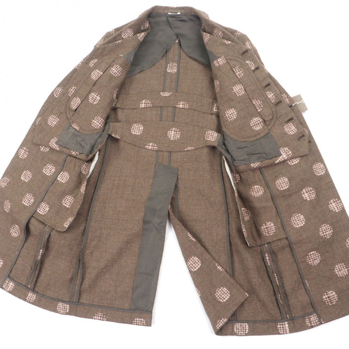 Pristine COMME des GARCONS HOMME PLUS Chester coat Brown wool mens XS PF-J031