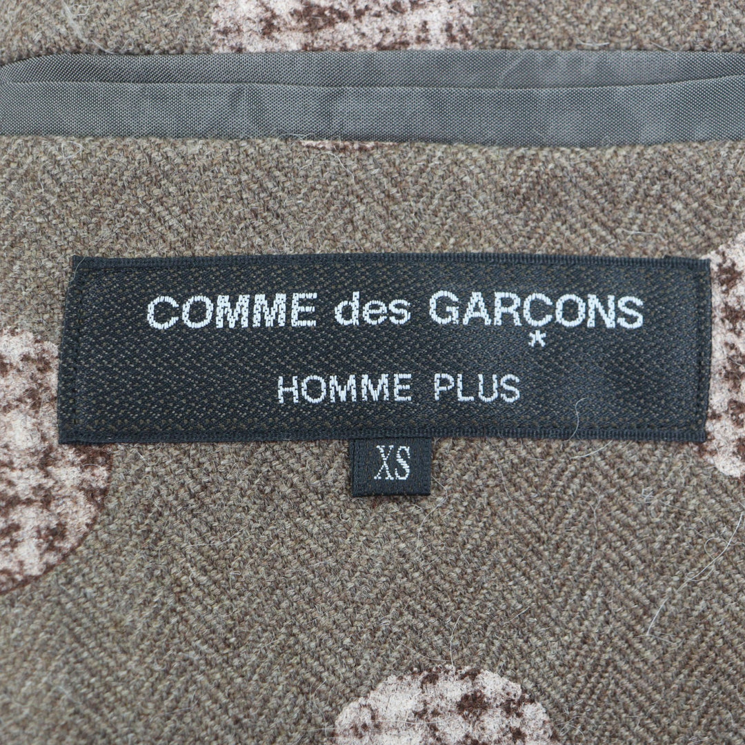 Pristine COMME des GARCONS HOMME PLUS Chester coat Brown wool mens XS PF-J031