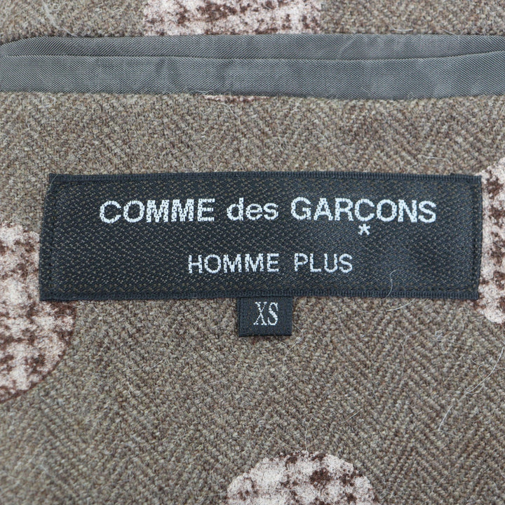 Pristine COMME des GARCONS HOMME PLUS Chester coat Brown wool mens XS PF-J031