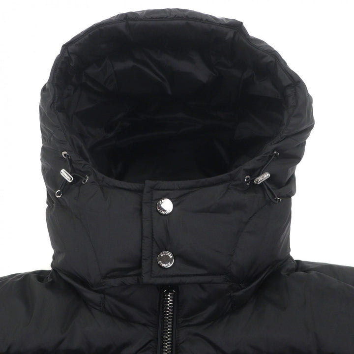 Excellent MOORER Down jacket BRETT Hooded double zip-up black Nylon mens 48