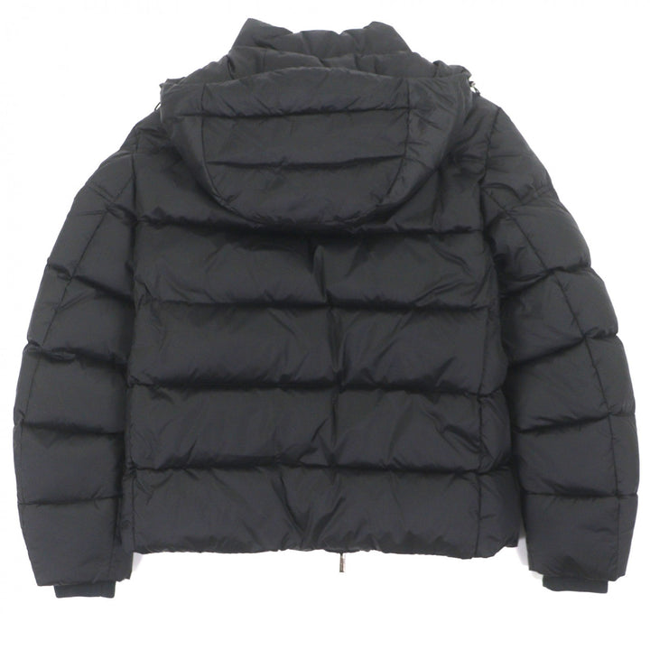 Excellent MOORER Down jacket BRETT Hooded double zip-up black Nylon mens 48
