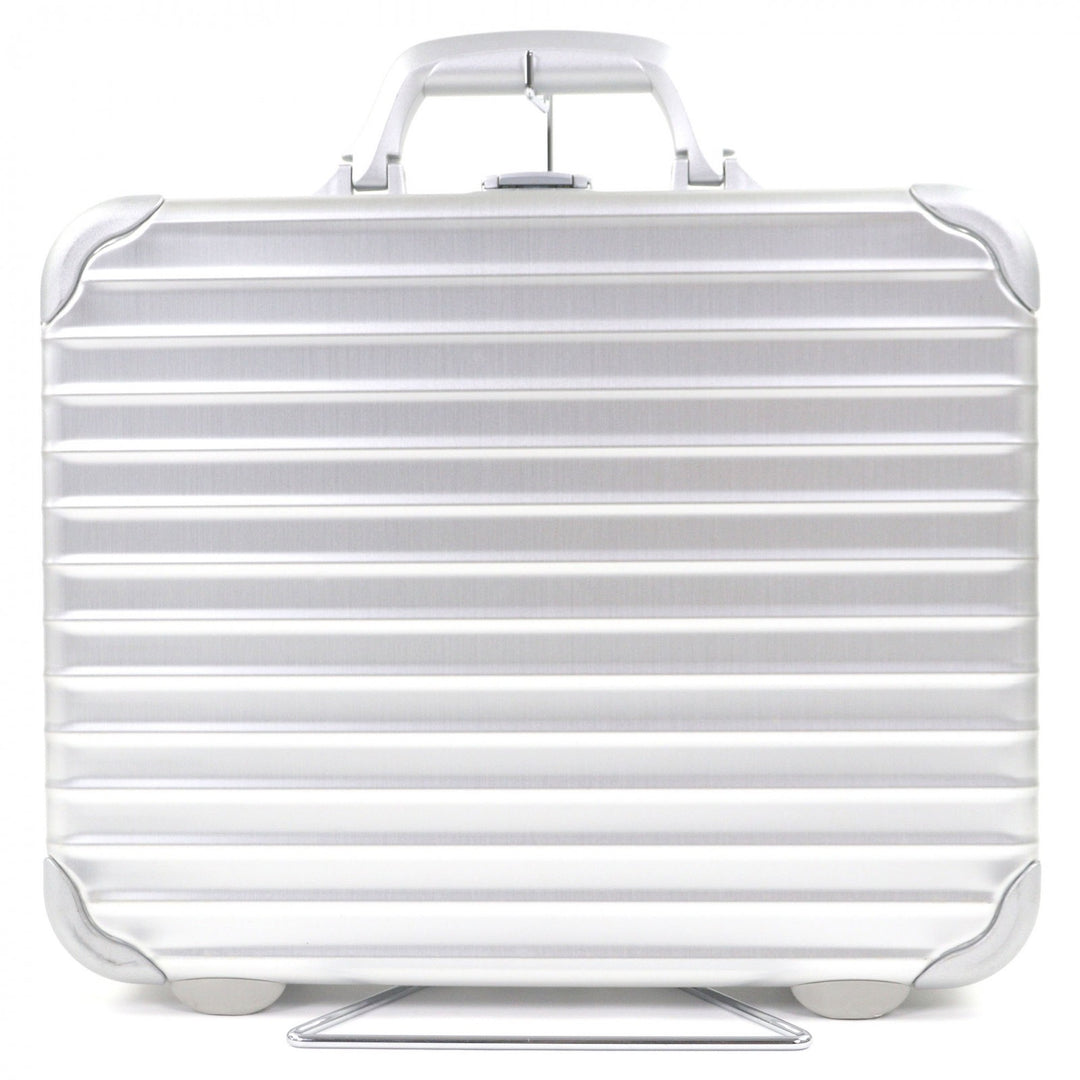 Very Good RIMOWA suitcase Topaz 2-Way Attache Case, Duralumin Case Silver
