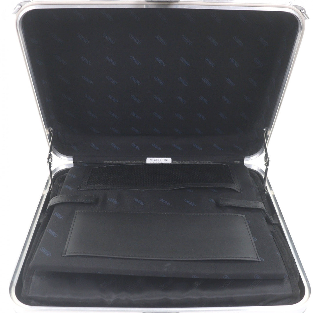 Very Good RIMOWA suitcase Topaz 2-Way Attache Case, Duralumin Case Silver