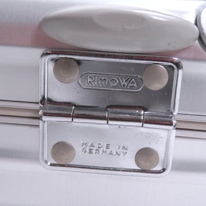Very Good RIMOWA suitcase Topaz 2-Way Attache Case, Duralumin Case Silver