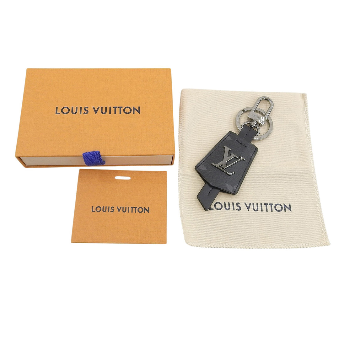 Pristine LOUIS VUITTON key ring Porto Cle Cloche Cle Monogram Eclipse M63620