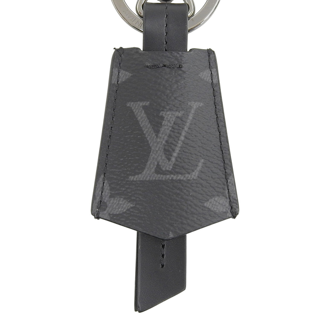 Pristine LOUIS VUITTON key ring Porto Cle Cloche Cle Monogram Eclipse M63620