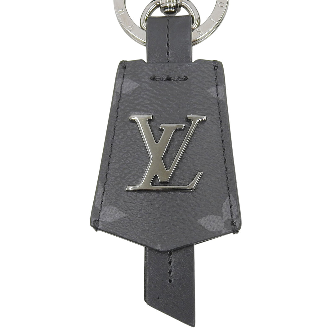 Pristine LOUIS VUITTON key ring Porto Cle Cloche Cle Monogram Eclipse M63620
