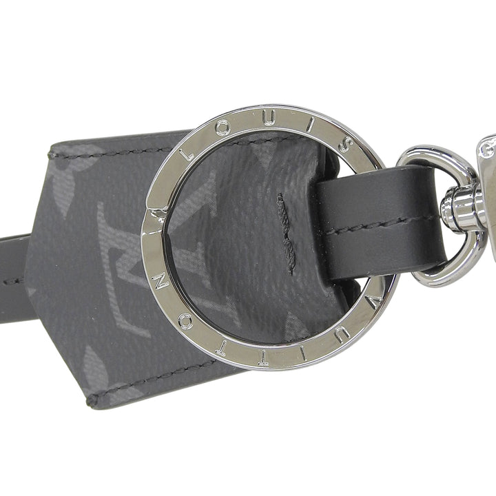 Pristine LOUIS VUITTON key ring Porto Cle Cloche Cle Monogram Eclipse M63620