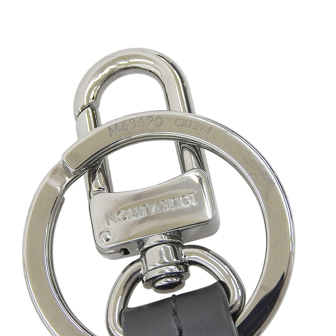 Pristine LOUIS VUITTON key ring Porto Cle Cloche Cle Monogram Eclipse M63620