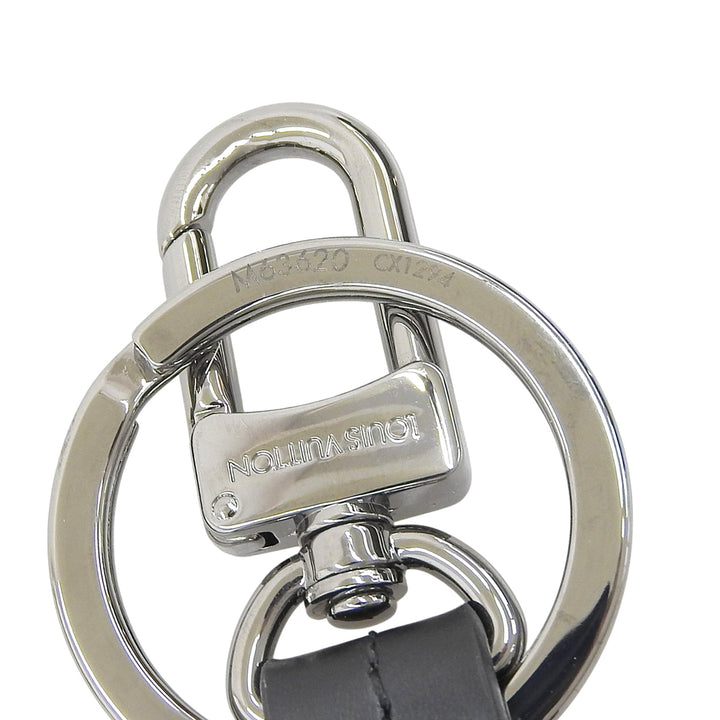 Pristine LOUIS VUITTON key ring Porto Cle Cloche Cle Monogram Eclipse M63620