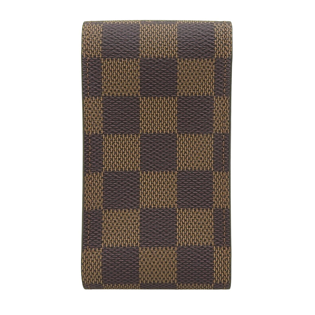 Great LOUIS VUITTON Cigarette case Etui cigarette Damier Ebene mens
