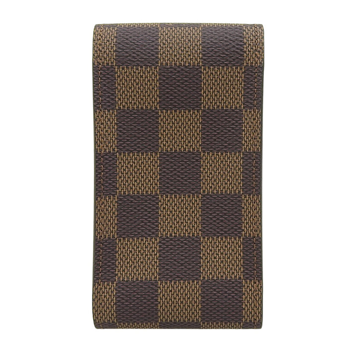 Great LOUIS VUITTON Cigarette case Etui cigarette Damier Ebene mens