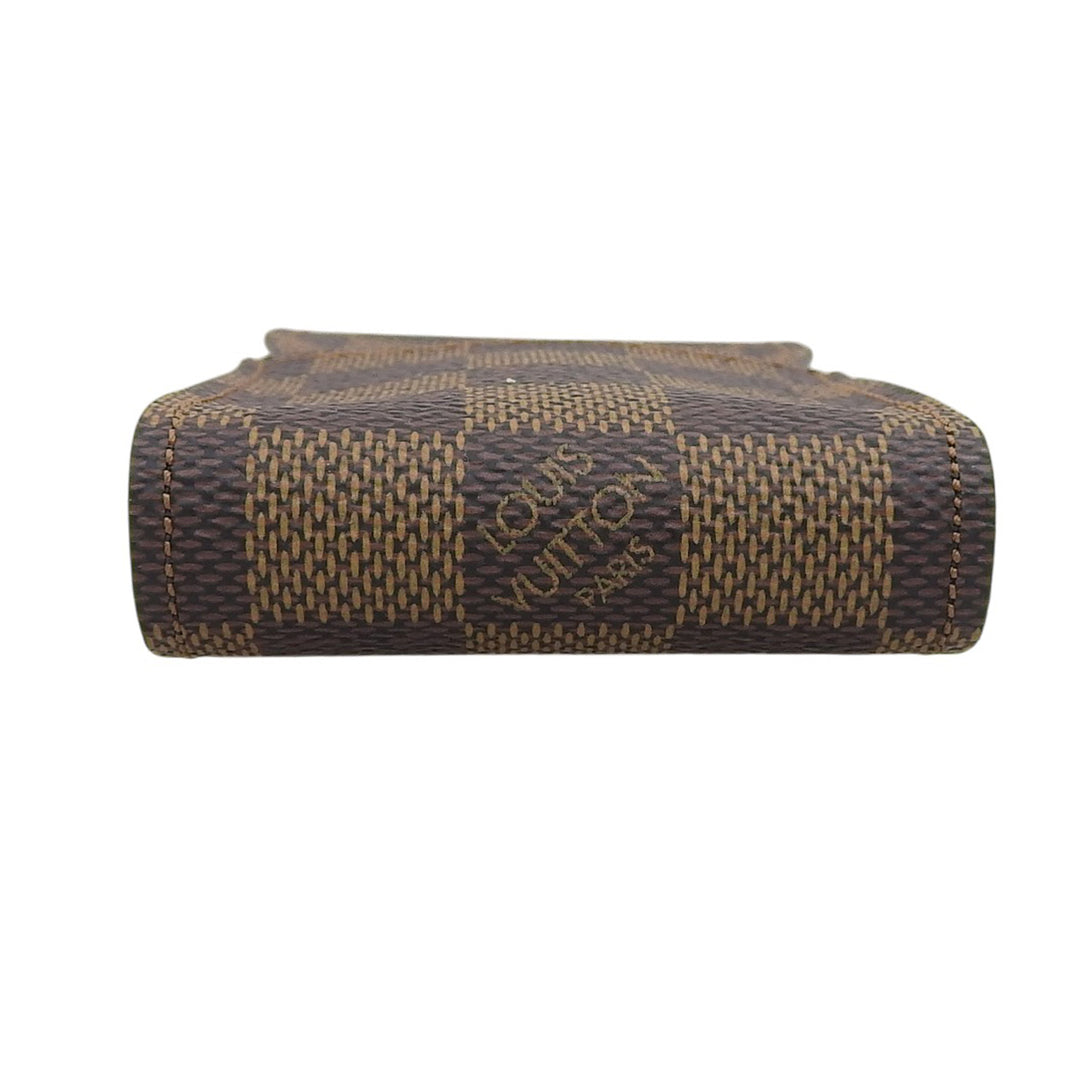 Great LOUIS VUITTON Cigarette case Etui cigarette Damier Ebene mens