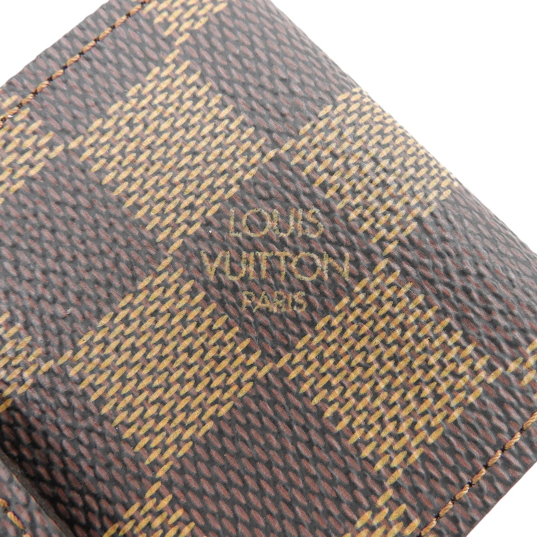 Great LOUIS VUITTON Cigarette case Etui cigarette Damier Ebene mens