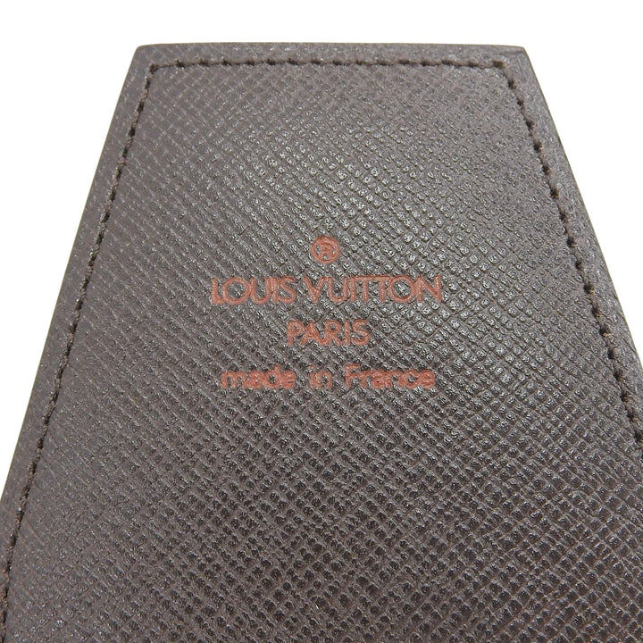 Great LOUIS VUITTON Cigarette case Etui cigarette Damier Ebene mens
