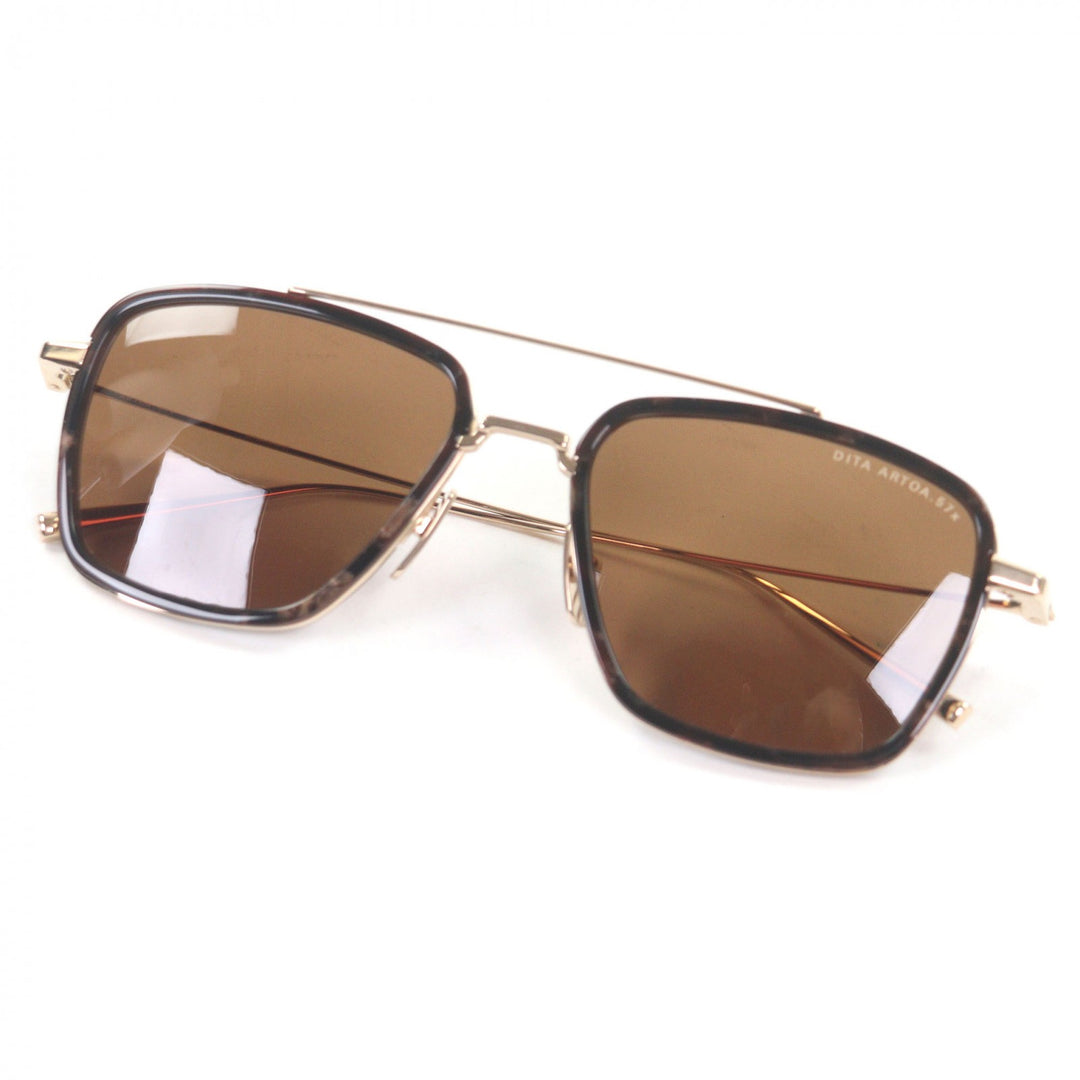 Pristine DITA sunglasses ARTOA 57X Two-Bridge Eyewear Clear brown