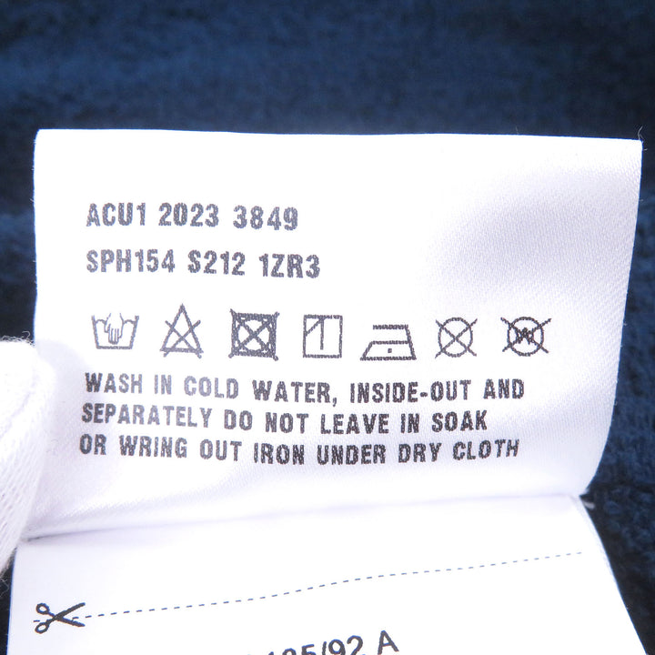 Excellent PRADA Shorts Triangle logo Triangle plate Pile Navy cotton mens