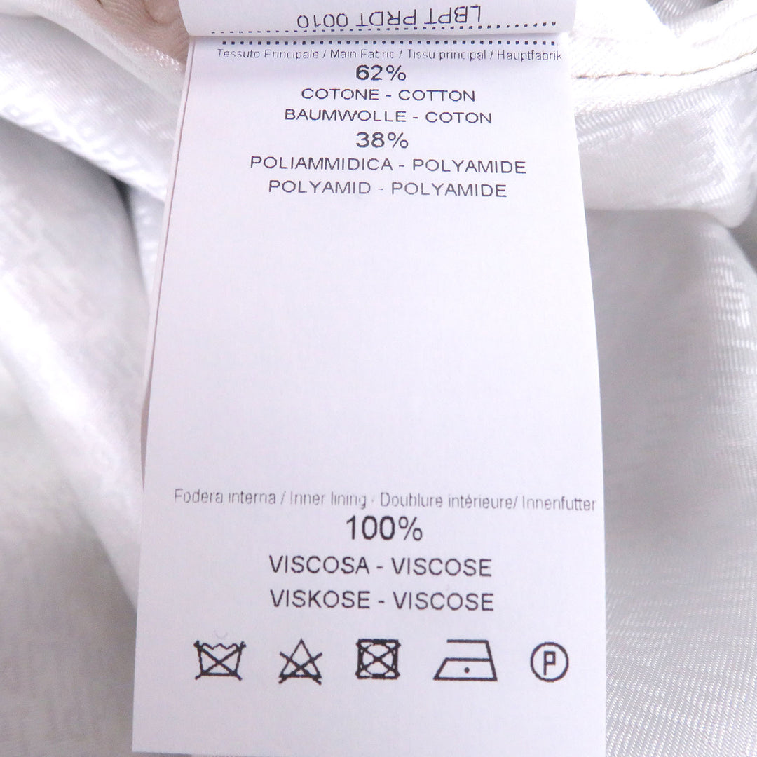 Pristine PT TORINO coat Check Pattern Fly Front Brown cotton mens 50 2FTR060TOR